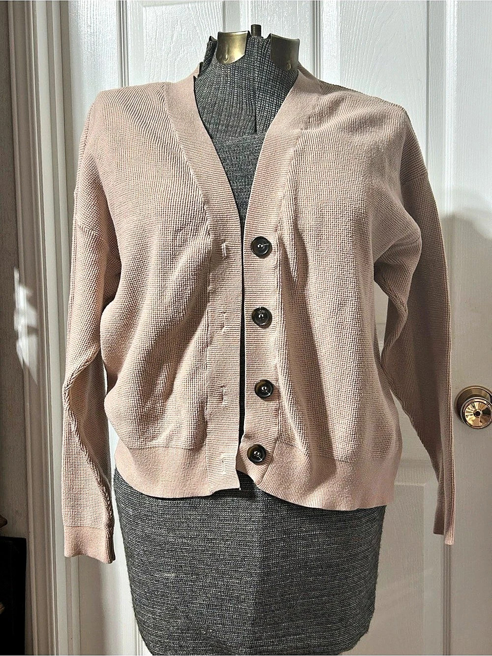 Dusty Rose Knit Cardigan